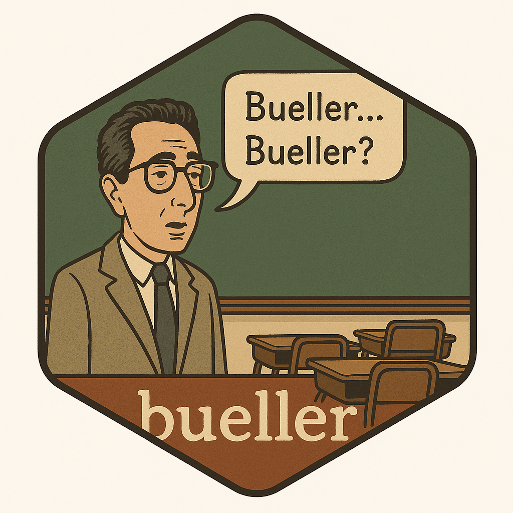 bueller badge